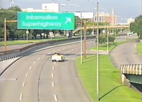 Still from the Internet Show, Showing Memorial Dr., Houston