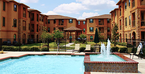 Courtyard, Langwick Senior Residences, 955 Langwick Dr., Greenspoint, Houston