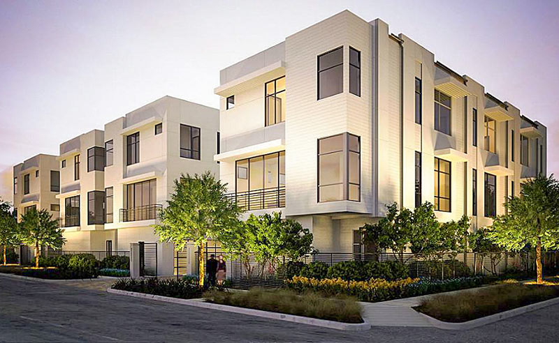 Proposed California Square Townhomes, 1005 Missouri St. and 1004 California St., Montrose, Houston