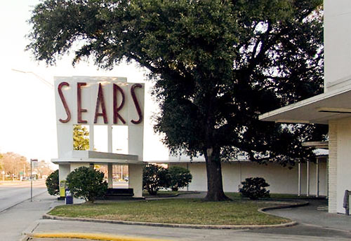 Sears Sign and Bus Stop, 4000 N. Shepherd Dr., Independence Heights, Houston