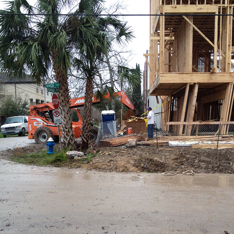 Townhomes Under Construction at 1301 Knox St. and 5902 Schuler St., Woodcrest, Houston