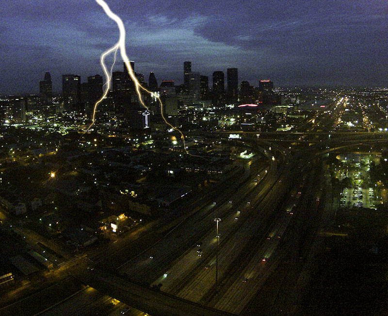 Lightning Storm, Houston
