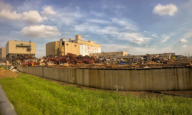 Demolition of Former Riviana Foods Processing Building, 1702 Taylor St., First Ward, Houston
