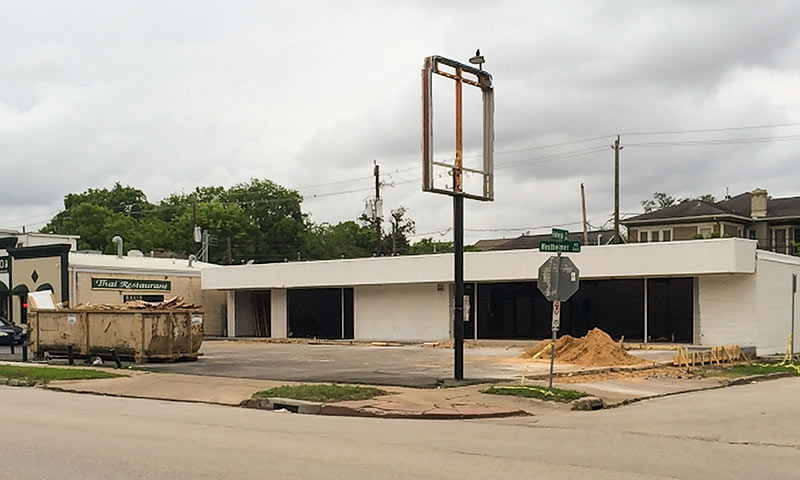 Renovations at 202 Westheimer Rd., Montrose, Houston