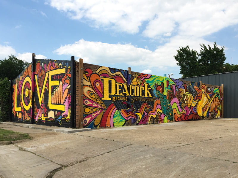 Mural by Wiley Robertson, 3301 Cline St., Fifth Ward, Houston