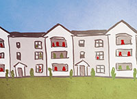 Drawing of Apartments