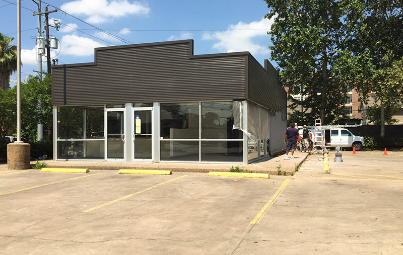 Construction of Lee's Fried Chicken & Donuts in Former Church's Fried Chicken, 601 Heights Blvd., Houston Heights