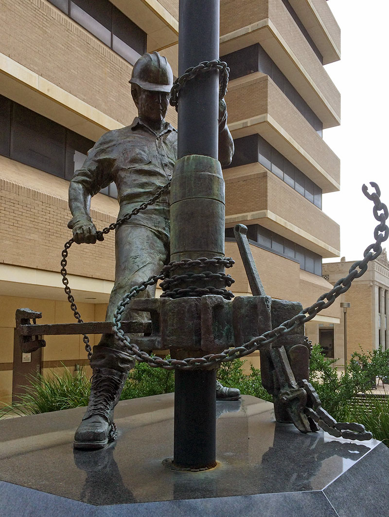Roughneck Statue at Texas A&M University, College Station, Texas