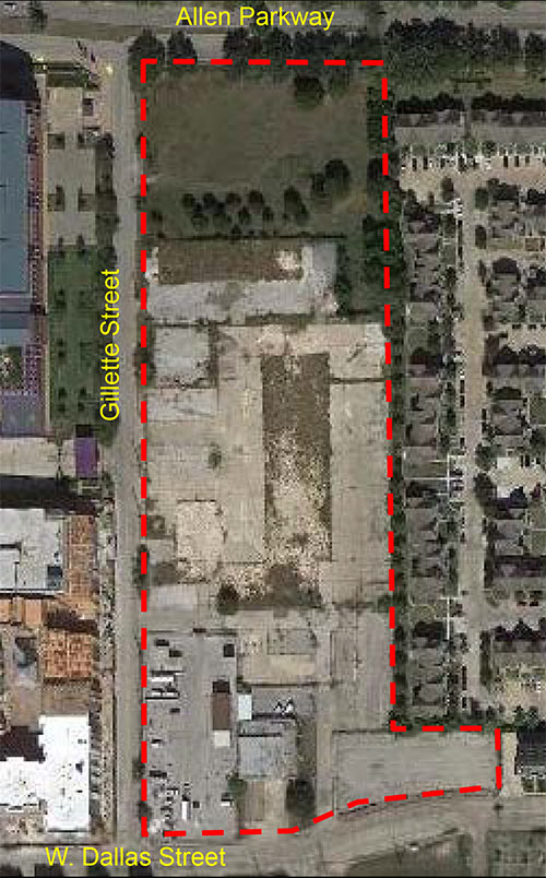Former Brownfield Site at 801 and 1701 Gillette St., Fourth Ward, Houston