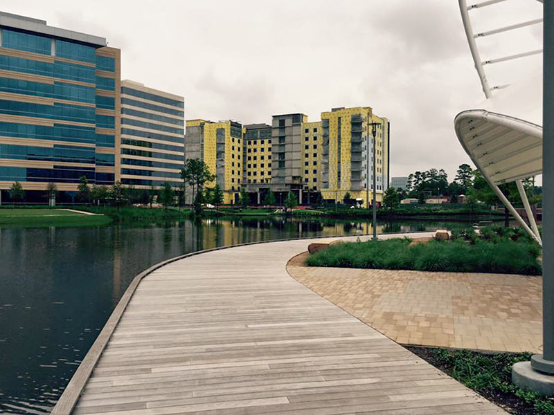 Embassy Suites and ExxonMobil Building at Hughes Landing, The Woodlands, Texas