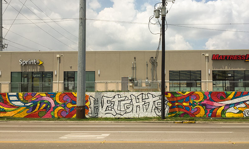 Mural, Yale St. Market, Yale St., Houston Heights