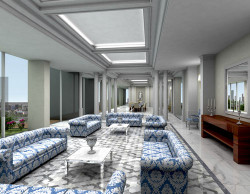 Residents Lounge at Proposed Condo Tower, I-10 at Shepherd Dr., Heights, Houston, 77007