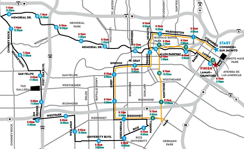 2016 Houston Marathon Closures