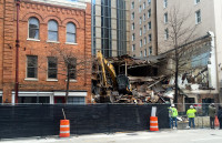 Demolition of 517 Louisiana St., Downtown, Houston, 77002