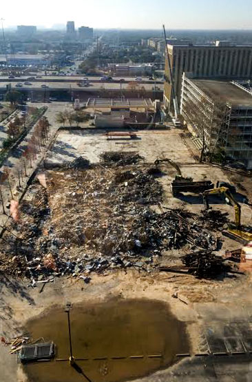 Corporate Plaza 2 and 3 Demolitions, Kirby at Norfolk, Upper Kirby, Houston, 77098