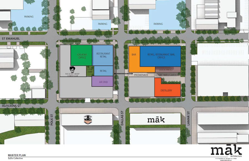 Proposed East Village Development, Polk and Lamar at St. Emmanuel and Hutchins Sts., East Downtown, Houston, 77002