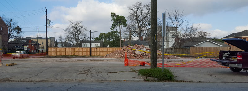 Demolished 1517 Blogett St., Museum Park, Houston, 77004