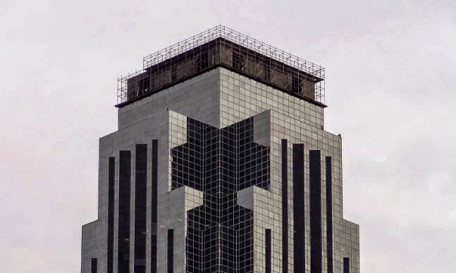 Scaffolding on the Williams Tower, 2800 Post Oak Blvd., Galleria Area, Houston, 77056