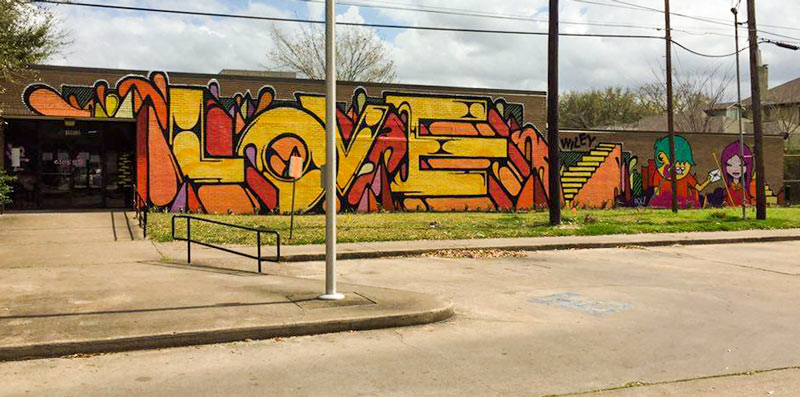 Mural at former Heights Finance Station Post Office, 1050 Yale St., Houston Heights