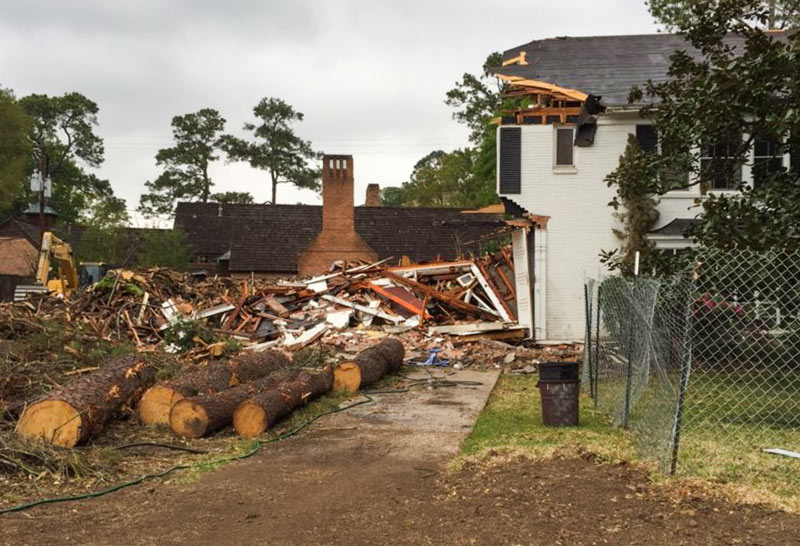 Demolition of 3218 Del Monte Dr., River Oaks, Houston, 77019