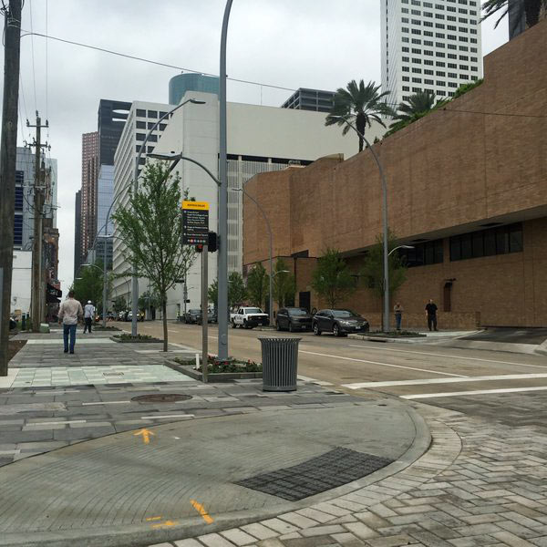 Dallas St. Improvements complete, Downtown, Houston, 77002