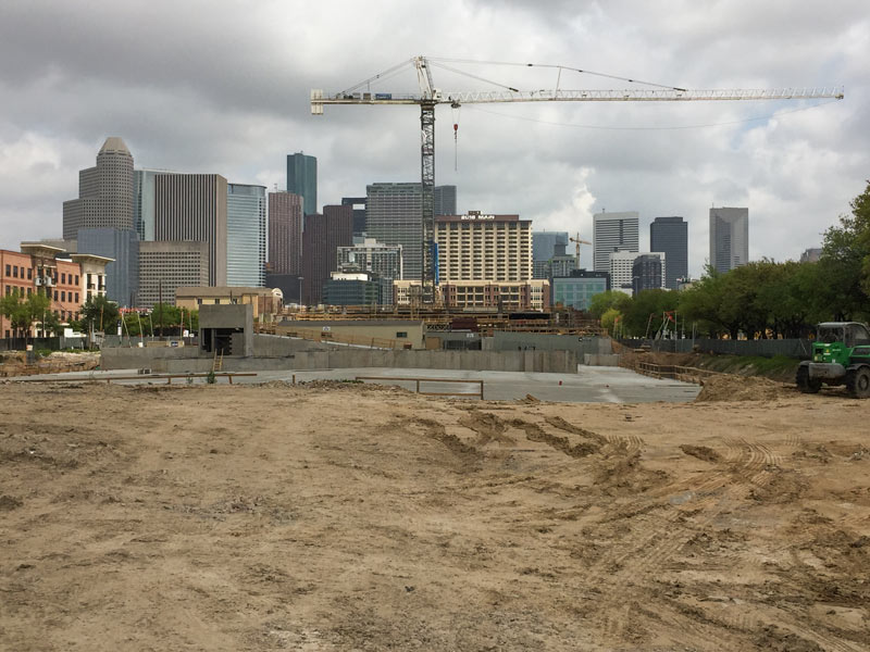 Midtown Park Construction, March 2016, Midtown, Houston, 77006