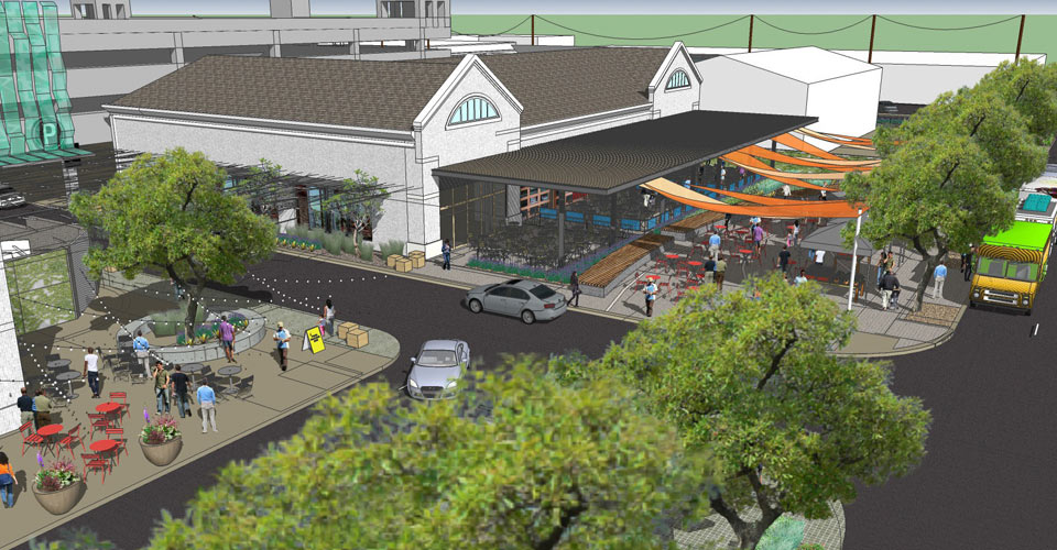 Views of Renovations to Rice Village Shopping Center, Rice Village, Houston