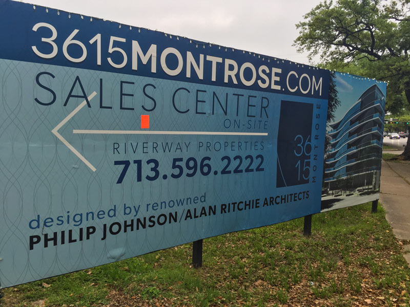 3516 Montrose Blvd. Signs and violation notices, First Montrose Commons, Houston, 77006