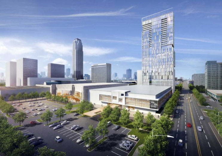 Proposed 30-story tower on former Macy's site, Galleria, Houston, 77056