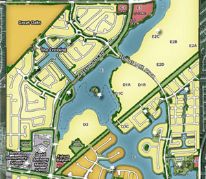 2013 Map of The Crossing, Towne Lake, Cypress, TX 77433