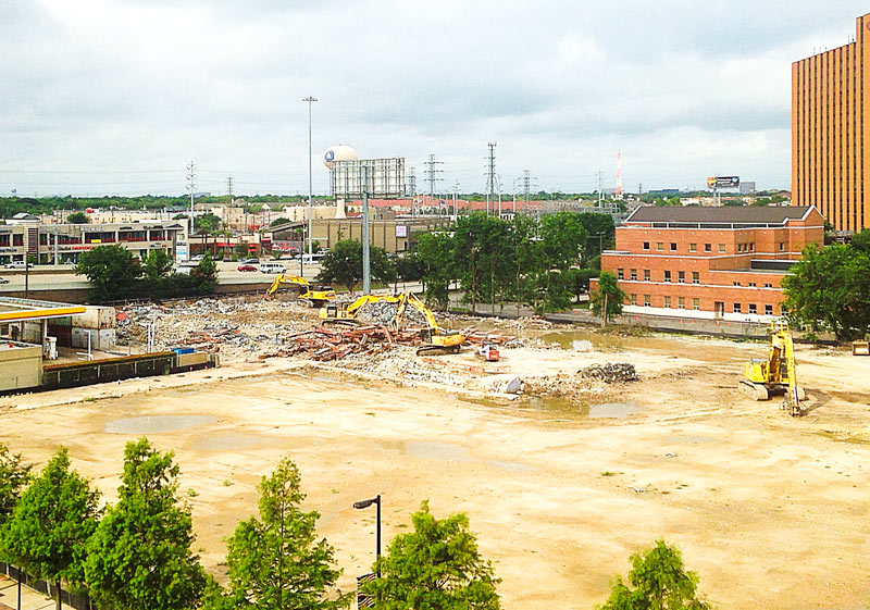 Corporate Plaza I Demolition, Kirby at Norfolk, Upper Kirby, Houston, 77098