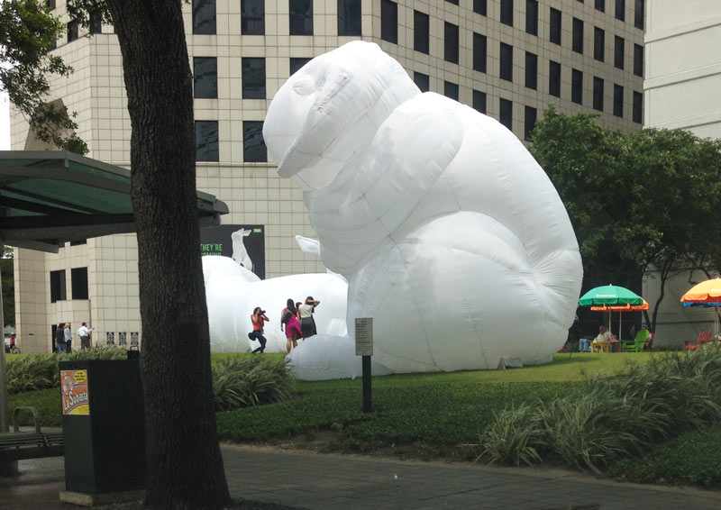 Amanda Parer's Intrude installation, 1600 Smith St., Downtown, Houston, 77002