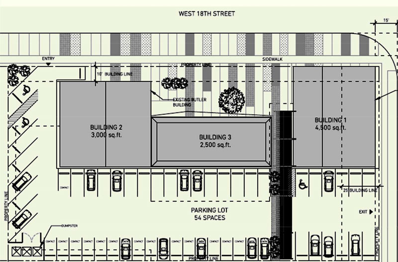 Lowell St. Market Plans, 718 W. 18th St., Houston Heights, Houston, 77008