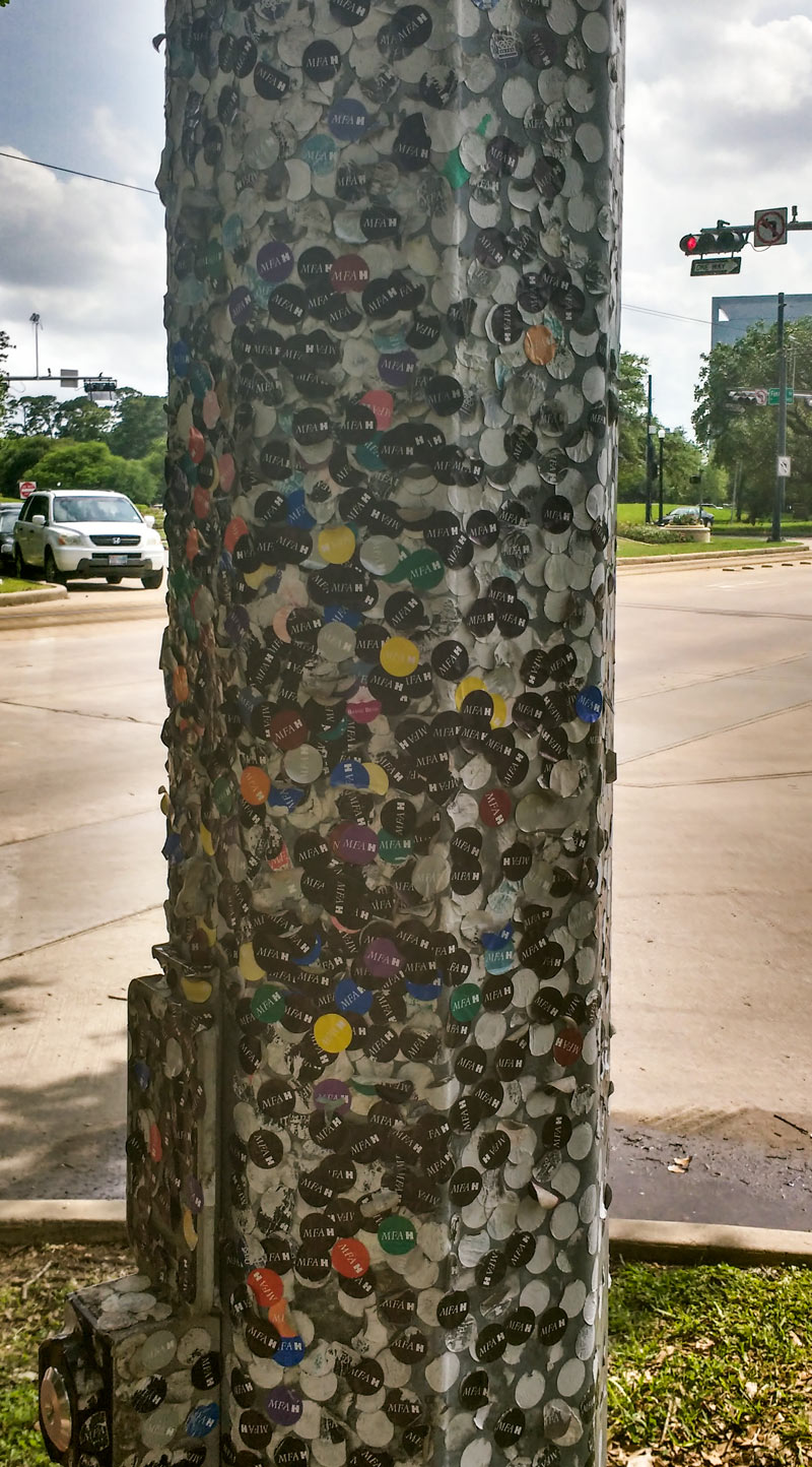 MFAH Stickers at Fannin at Montrose, Museum District, Houston, 77005
