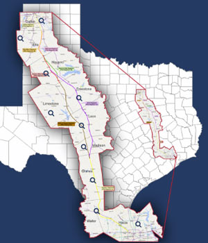 Texas Central Proposed Alignment Overview Map