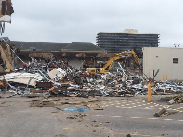 Demolition of 3900 Westheimer Rd., Highland Village, Houston, 77019