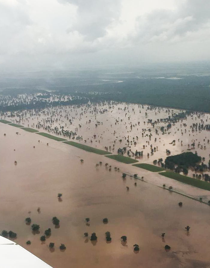 TxDOT Aerial Photo of Brazos River Flooding