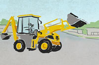 Bulldozer Illustration