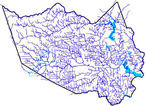 Harris County Flood Control District channel map