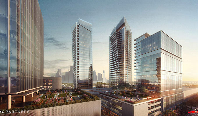 Rendering of Tianqing Group/DC Partners Allen Pwky. Mixed Use Site, Allen Pkwy. at Gillette St., Fourth Ward, Houston, 77019