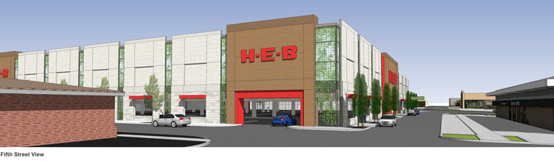 2-story H-E-B proposed at 5106 Bissonnet St., Bellaire, TX 77401