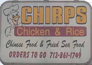 Former Chirps Chicken and Rice, 300 W. 20th St., Houston Heights, Houston, 77008