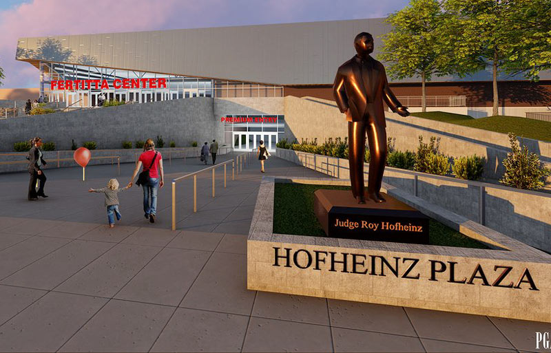 Rendering of Fertitta Center at former Hofheinz Pavilion