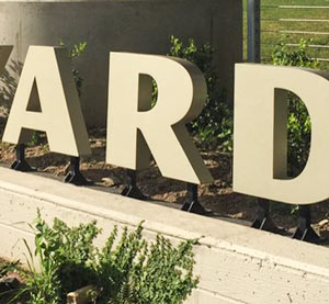 Hardy Yards sign, Burnett at Main St., Near Northside, Houston, 77026