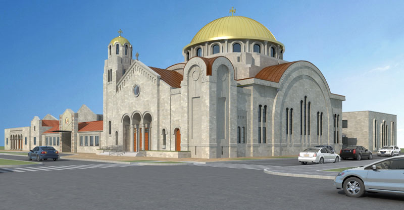 Annunciation Greek Orthodox Church renderings, 3511 Yoakum Blvd., WAMM, Houston, 77006