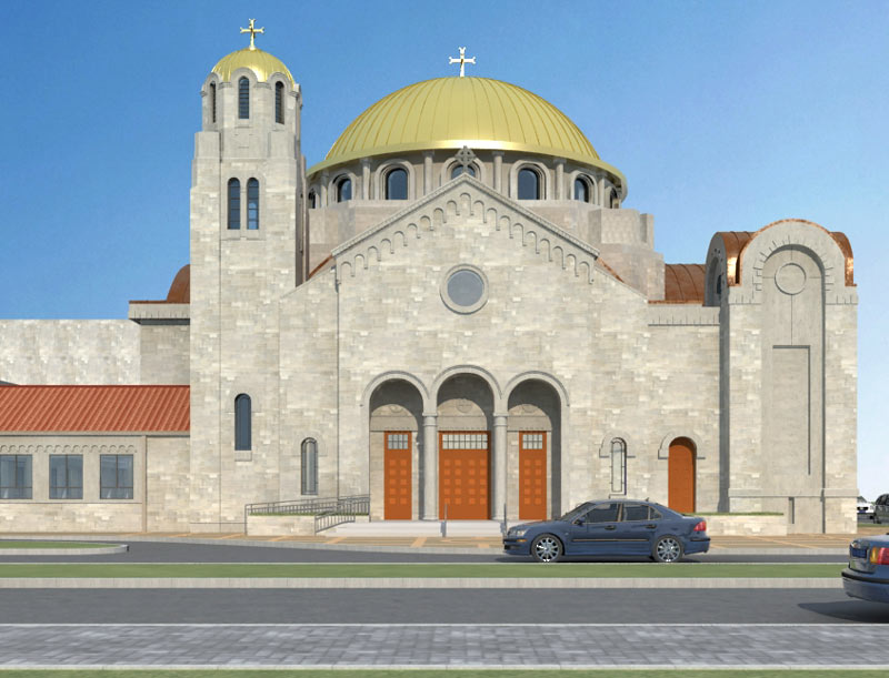 Annunciation Greek Orthodox Church renderings, 3511 Yoakum Blvd., WAMM, Houston, 77006