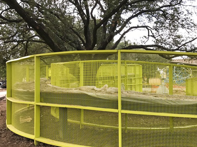 Construction at Levy Park, 3801 Eastside St. at Richmond Ave., Upper Kirby, Houston, 77098