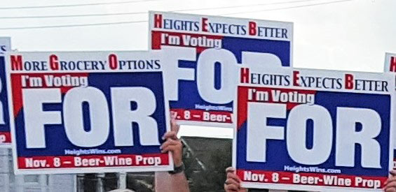 Signs in Support of Proposition 1