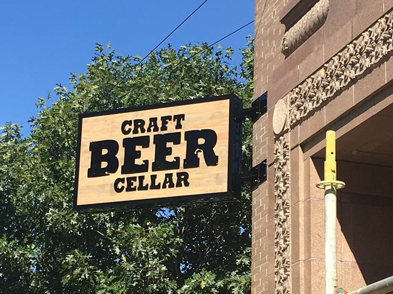 Craft Beer Cellar sign at 907 Franklin St., Downtown, Houston, 77002