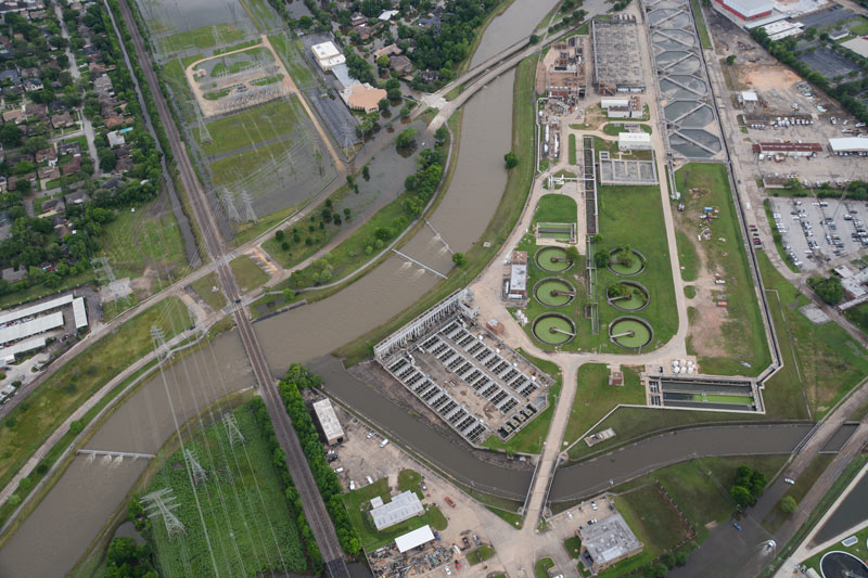 Southwest Wastewater Treatment Plant, Braeswood at 610